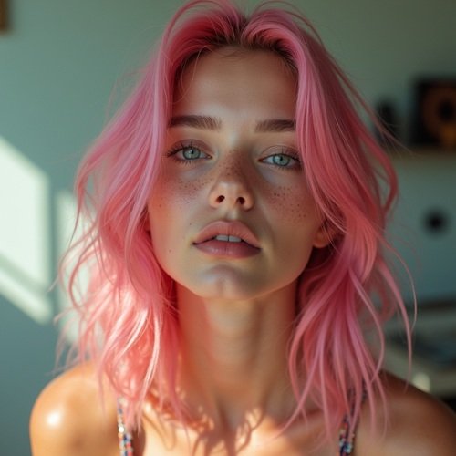 Sexy E-Girl with pink hair