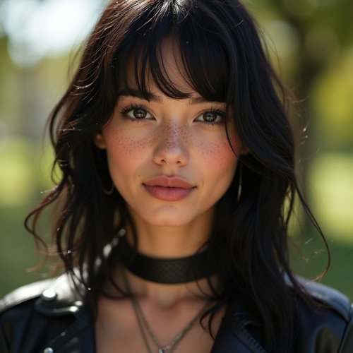 Hot Woman in black outfit