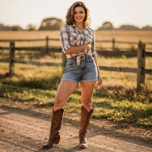 Chica sexy del campo